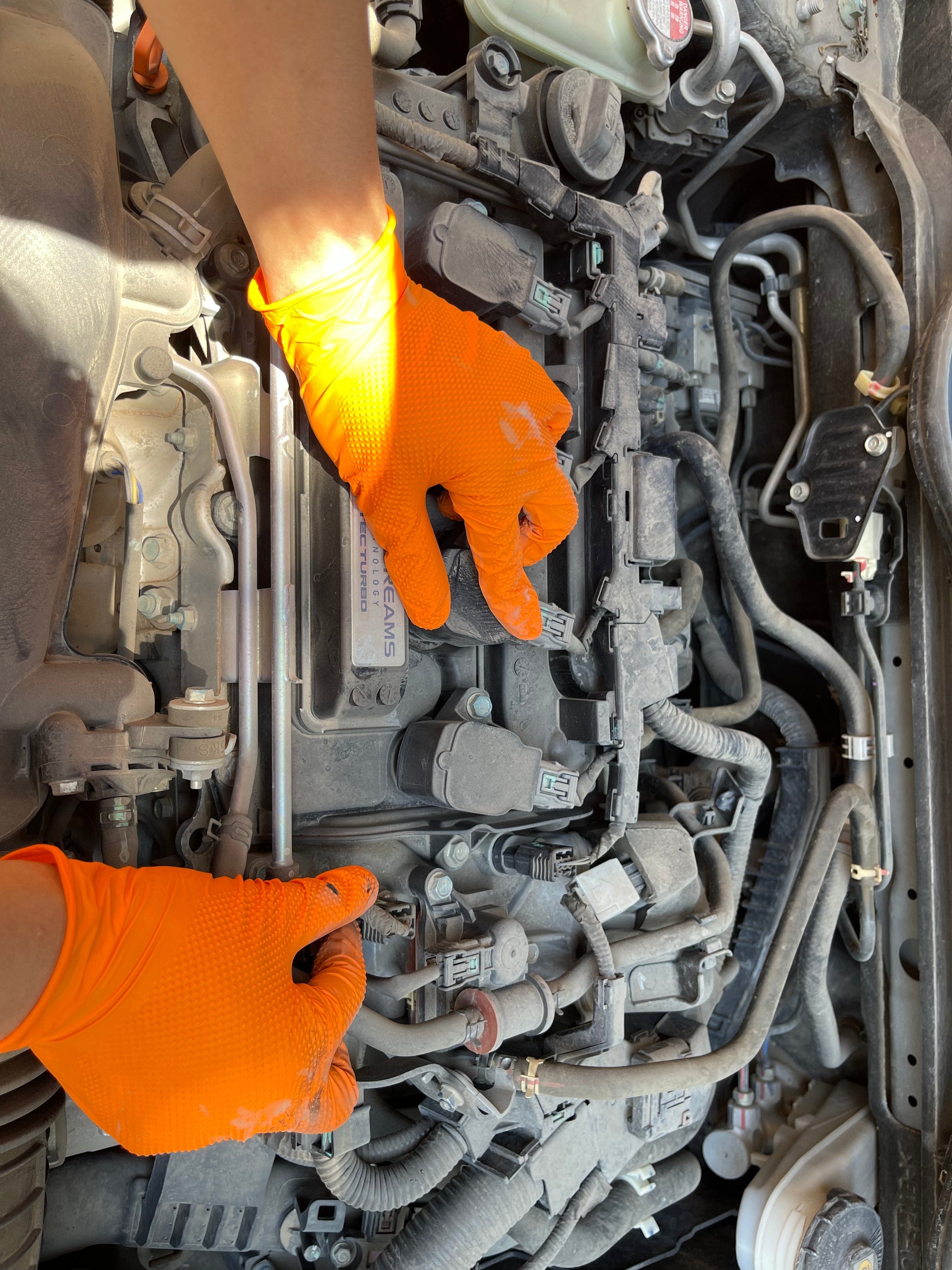 Latex-free nitrile gloves