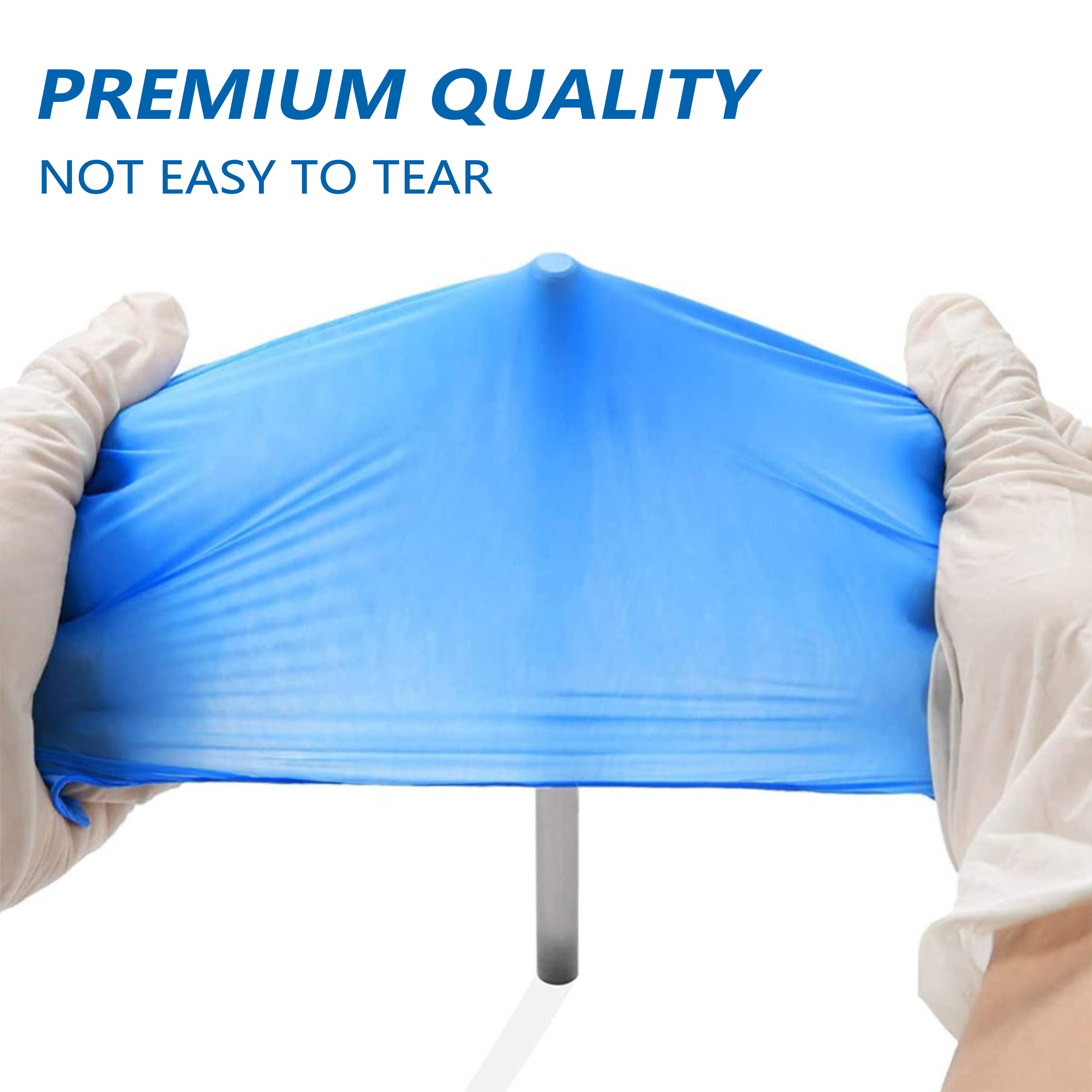 Exam Vinyl Gloves, Synmax Latex-Free, Powder-Free, Non-Sterile Medical Disposable Gloves (10 boxes, 1000 gloves, Blue)