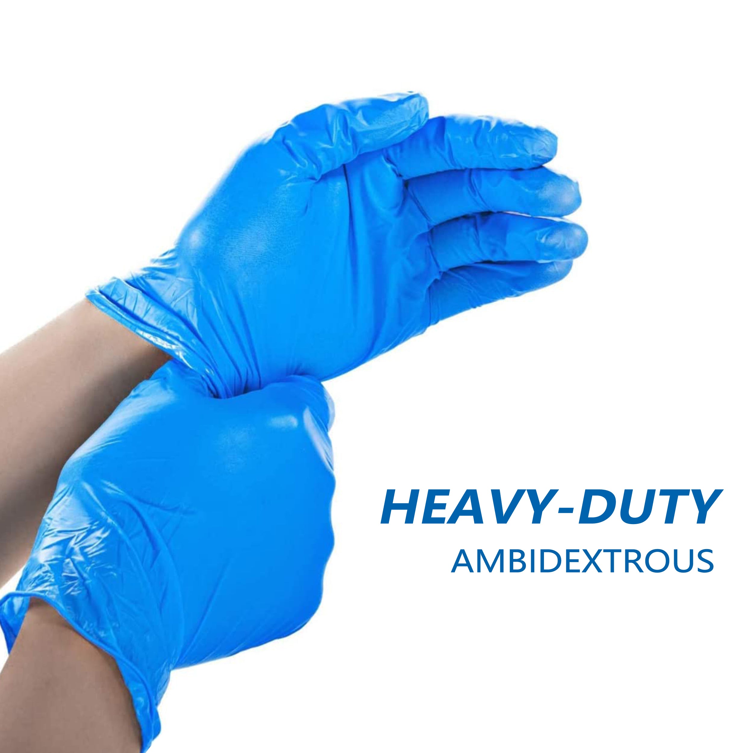 Exam Vinyl Gloves, Synmax Latex-Free, Powder-Free, Non-Sterile Medical Disposable Gloves (10 boxes, 1000 gloves, Blue)