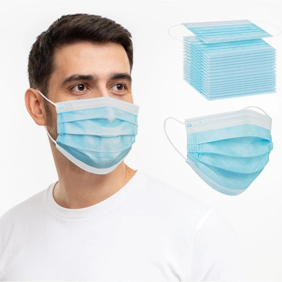 GP01 - 2000pcs Blue Disposable Facemask