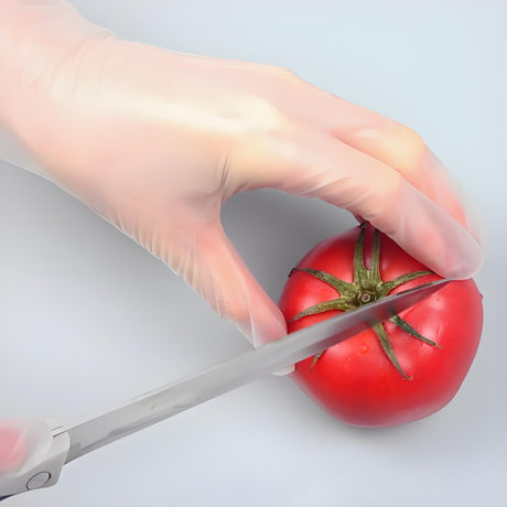 Phthalate-free vinyl gloves used in food processing