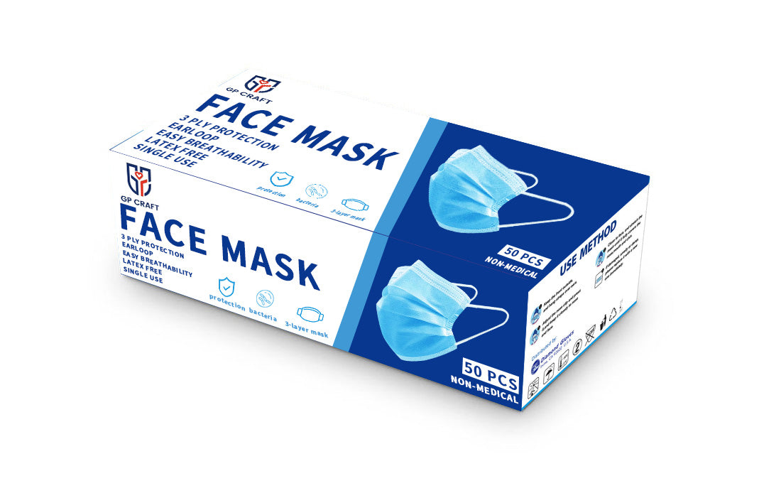 GP01 - 2000pcs Blue Disposable Facemask