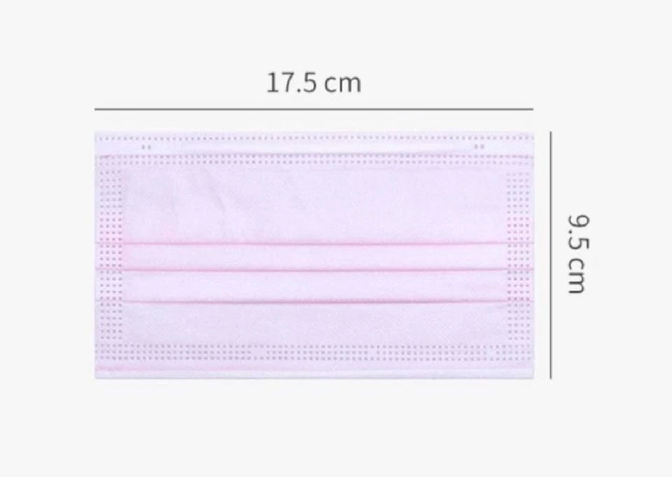GP03 - 2000pcs Pink Disposable Facemask
