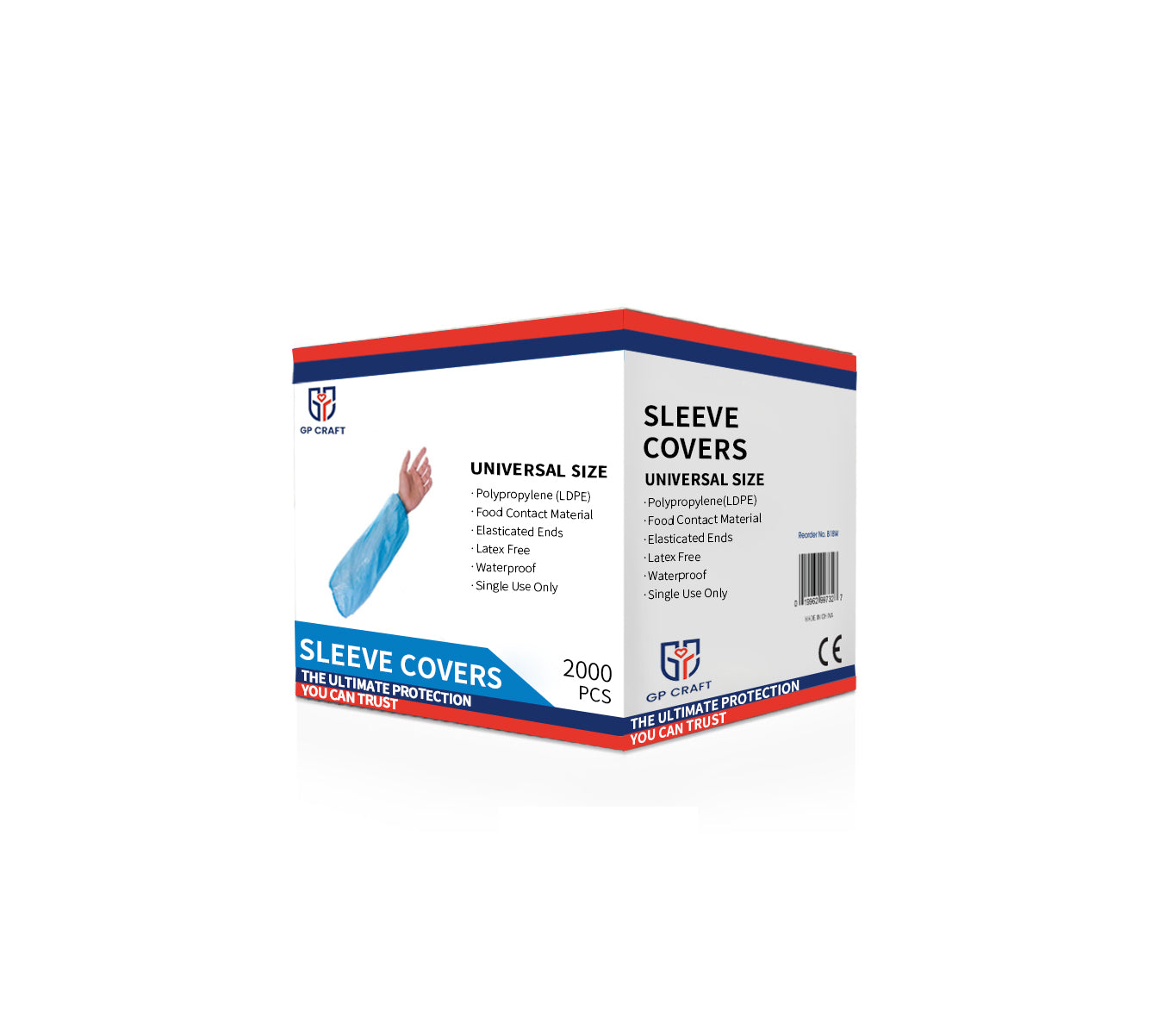 GP10 - 2000PCS Blue Sleeve Cover