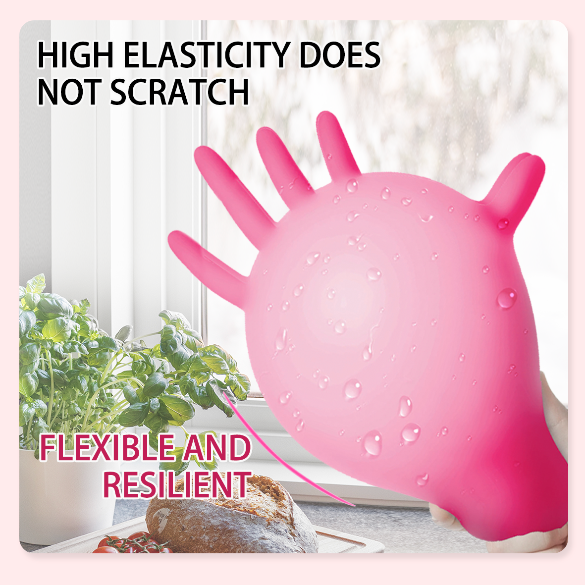 GP33 Disposable Pink Nitrile Gloves（1Case 1000Gloves）