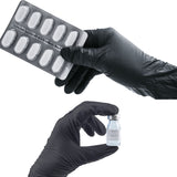 GP CRAFT Black Nitrile Exam Gloves Medical Grade Chemical Resistant 5 Mils Case (1,000 Count, 10 Packs) - GP Craft Inc