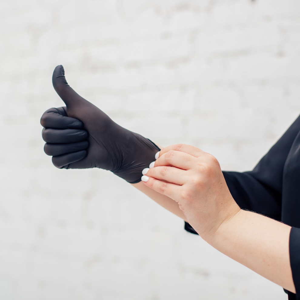 GP51 Chemo Grade Fentanyl Resistant Black Nitrile Gloves (1 Case, 1000 Gloves)